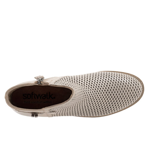 Softwalk Rimini Perf S2315-063 Womens Beige Extra Wide Ankle & Booties Boots