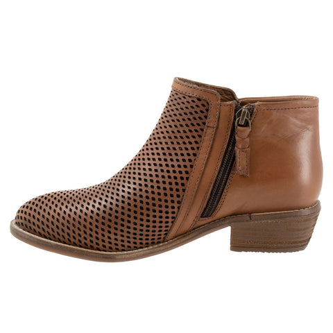 Softwalk Rimini Perf S2315-215 Womens Brown Wide Ankle & Booties Boots
