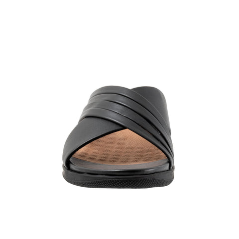 Softwalk Tillman 5.0 S2321-001 Womens Black Extra Wide Slides Sandals Shoes