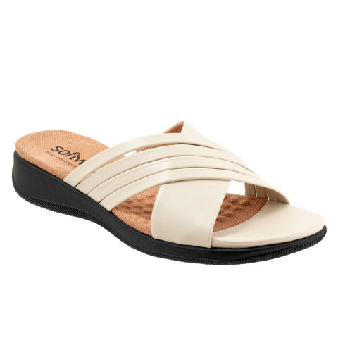 Softwalk Tillman 5.0 S2321-108 Womens Beige Extra Wide Slides Sandals Shoes