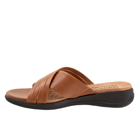 Softwalk Tillman 5.0 S2321-215 Womens Brown Extra Wide Slides Sandals Shoes