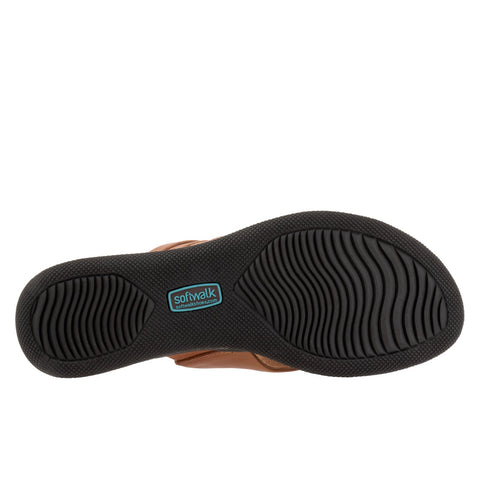 Softwalk Tillman 5.0 S2321-215 Womens Brown Wide Slides Sandals Shoes