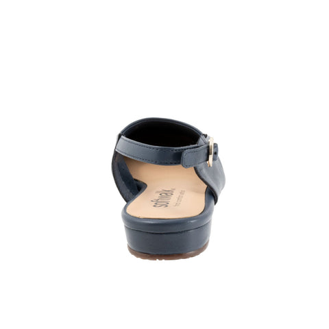 Softwalk Vittoria S2323-400 Womens Blue Narrow Slingback Flats Shoes