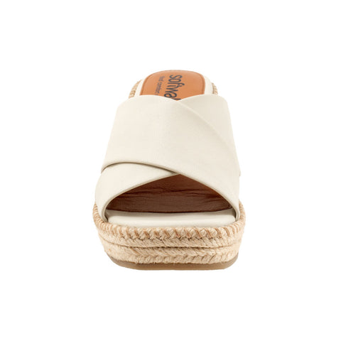 Softwalk Hastings S2324-131 Womens Beige Leather Wedges Sandals Shoes