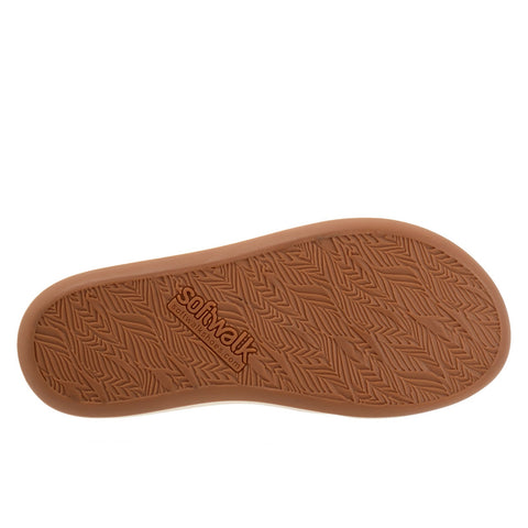 Softwalk Jenna S2408-275 Womens Brown Leather Slip On Slides Sandals Shoes