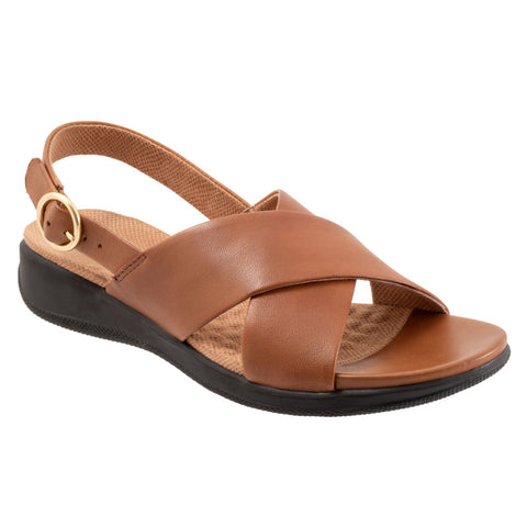 Softwalk Tillman Sling S2417-215 Womens Brown Slingback Sandals Shoes
