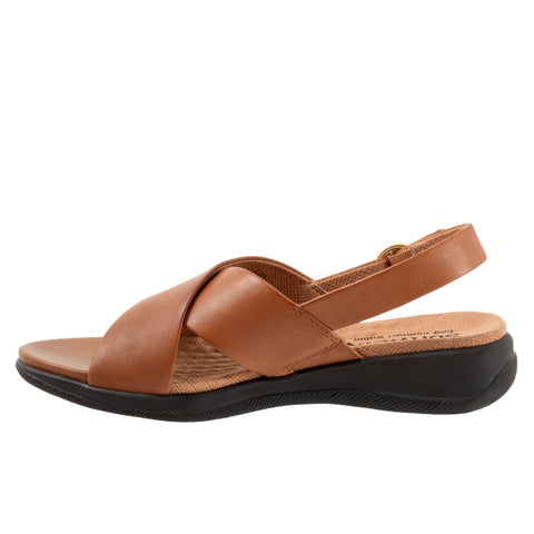 Softwalk Tillman Sling S2417-215 Womens Brown Slingback Sandals Shoes