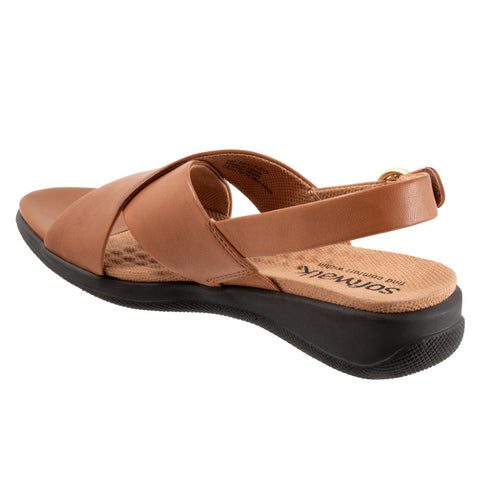 Softwalk Tillman Sling S2417-215 Womens Brown Narrow Slingback Sandals Shoes