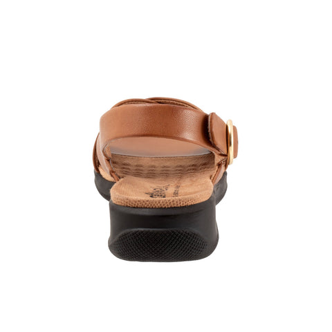 Softwalk Tillman Sling S2417-215 Womens Brown Narrow Slingback Sandals Shoes