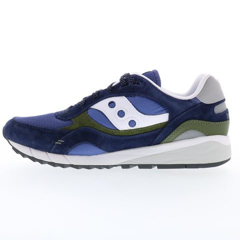 Saucony Shadow 6000 S70674-4 Mens Blue Suede Lifestyle Sneakers Shoes