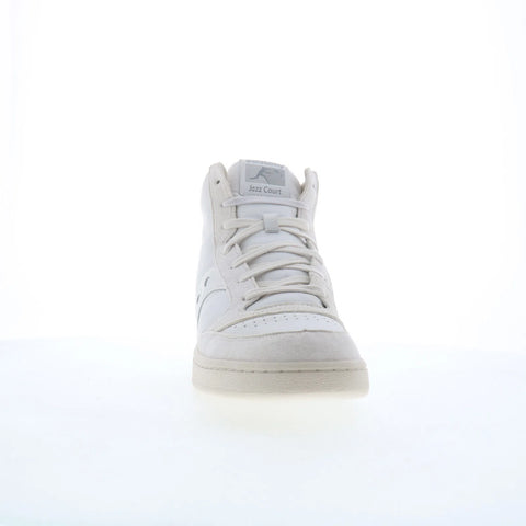 Saucony Jazz Court High Mens White Leather Lifestyle Sneakers Shoes