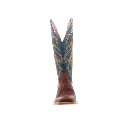 Tony Lama Merrit Buckaroo SA2004 Mens Blue Wide Leather Cowboy Western Boots