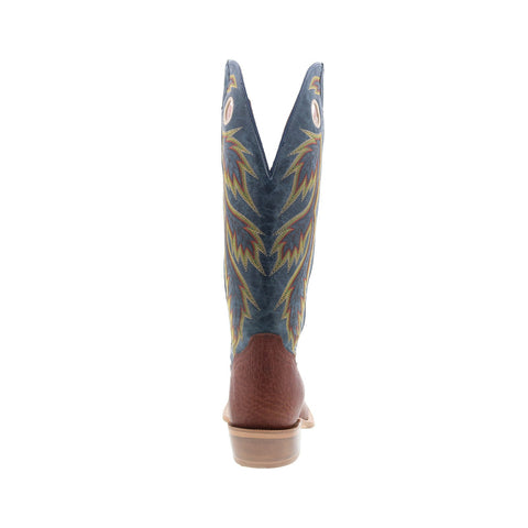 Tony Lama Merrit Buckaroo SA2004 Mens Blue Wide Leather Cowboy Western Boots