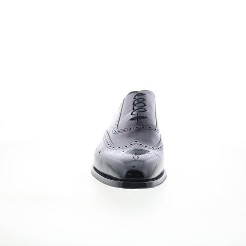 Di Bianco SB105 Mens Black Oxfords & Lace Ups Wingtip & Brogue Shoes