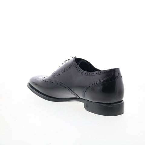 Di Bianco SB105 Mens Black Oxfords & Lace Ups Wingtip & Brogue Shoes