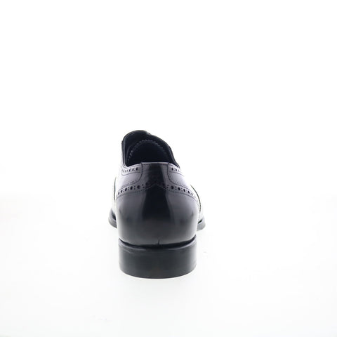 Di Bianco SB105 Mens Black Oxfords & Lace Ups Wingtip & Brogue Shoes