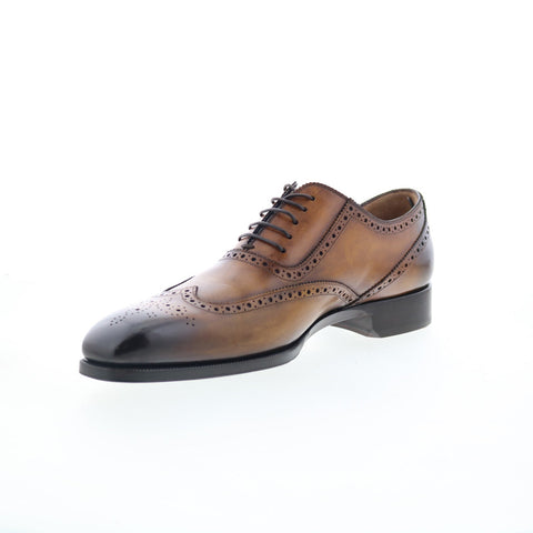 Di Bianco SB105 Mens Brown Oxfords & Lace Ups Wingtip & Brogue Shoes