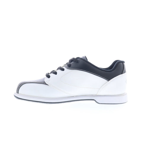 Dexter SB15001-4 Womens White Leather Lace Up Athletic Bowling Shoes