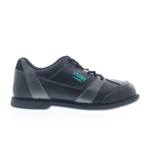 Dexter SB15002-1 Mens Black Leather Lace Up Athletic Bowling Shoes