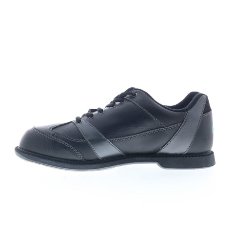 Dexter SB15002-1 Mens Black Leather Lace Up Athletic Bowling Shoes