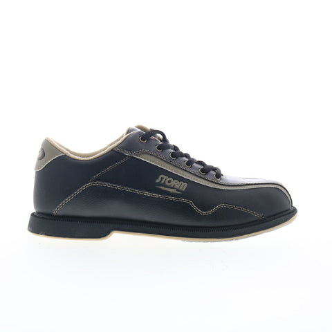 Dexter SB15002-2 Mens Black Leather Lace Up Athletic Bowling Shoes