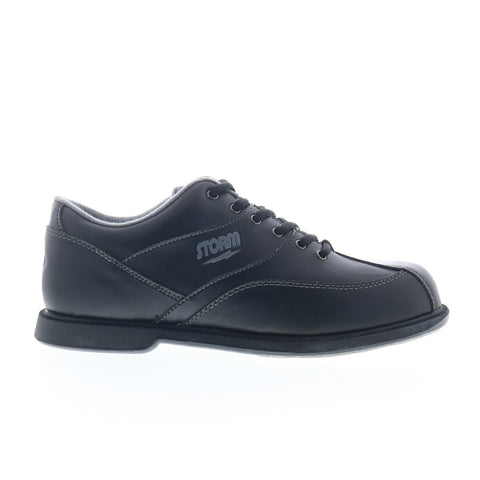 Dexter SB15002-3 Mens Black Leather Lace Up Athletic Bowling Shoes