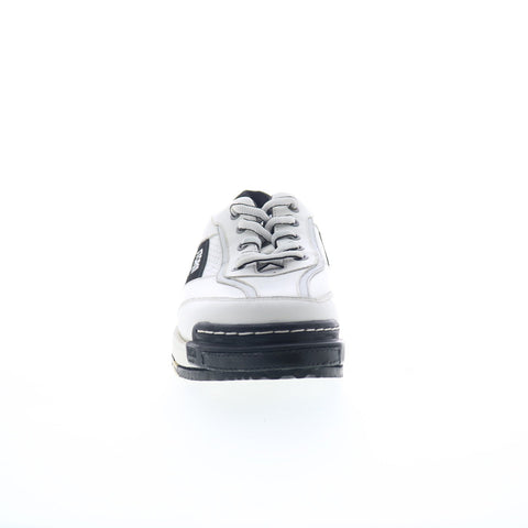 Storm SB15004-1 Womens White Leather Lace Up Athletic Bowling Shoes