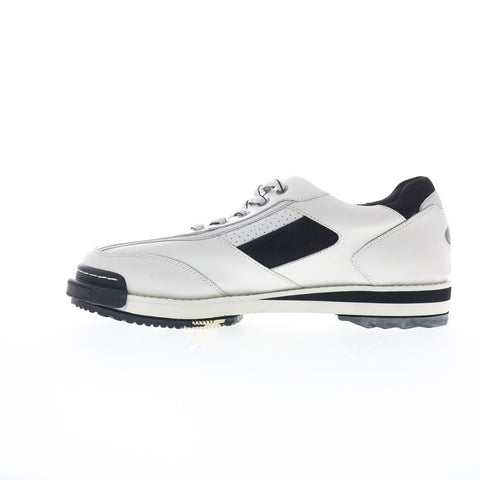 Storm SB15004-1 Womens White Leather Lace Up Athletic Bowling Shoes