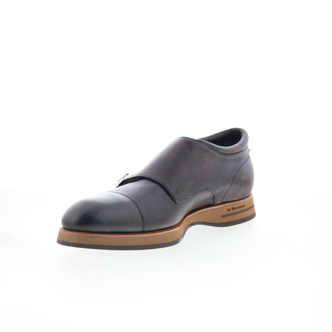 Di Bianco SB209 Mens Brown Leather Loafers & Slip Ons Casual Shoes