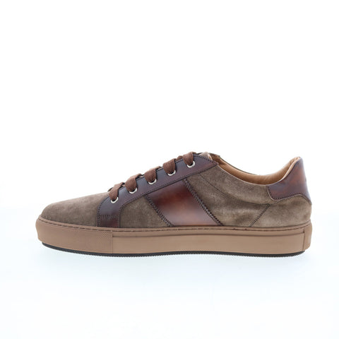 Di Bianco SB222 Mens Brown Suede Lace Up Lifestyle Sneakers Shoes