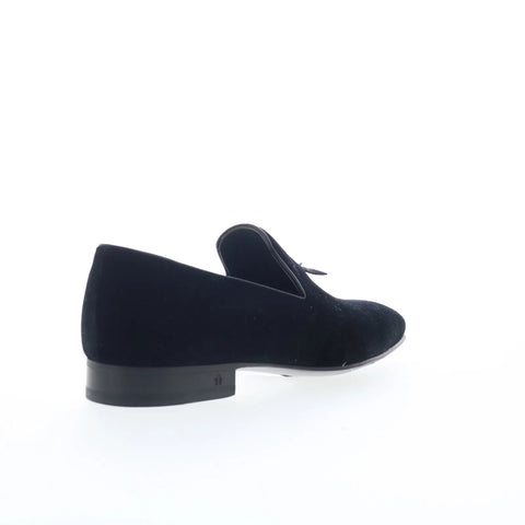 Di Bianco Trevi SB251 Mens Black Suede Loafers & Slip Ons Casual Shoes