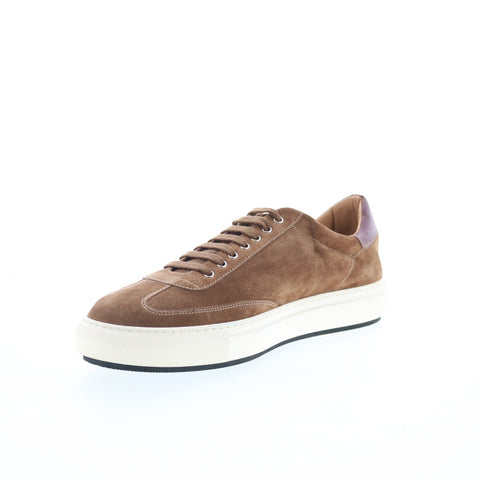Di Bianco SB300 Mens Brown Suede Lace Up Lifestyle Sneakers Shoes