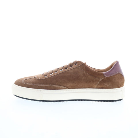 Di Bianco SB300 Mens Brown Suede Lace Up Lifestyle Sneakers Shoes