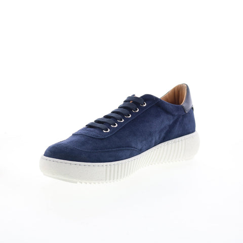 Di Bianco SB300 Mens Blue Suede Lace Up Lifestyle Sneakers Shoes