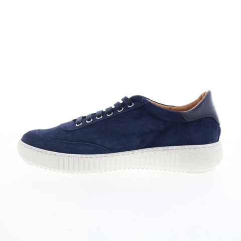 Di Bianco SB300 Mens Blue Suede Lace Up Lifestyle Sneakers Shoes