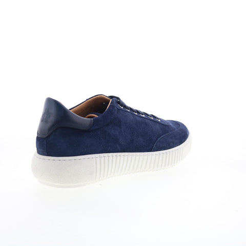 Di Bianco SB300 Mens Blue Suede Lace Up Lifestyle Sneakers Shoes