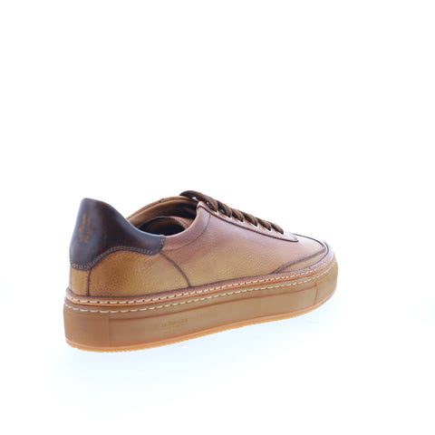 Di Bianco SB300 Mens Brown Leather Lace Up Lifestyle Sneakers Shoes