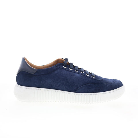 Di Bianco SB303 Mens Blue Suede Lace Up Lifestyle Sneakers Shoes