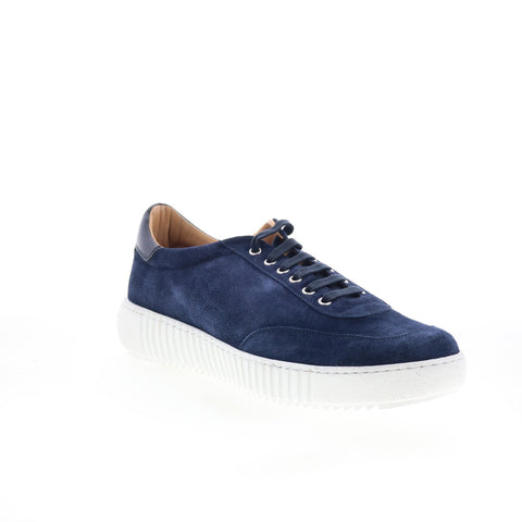 Di Bianco SB303 Mens Blue Suede Lace Up Lifestyle Sneakers Shoes