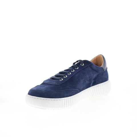 Di Bianco SB303 Mens Blue Suede Lace Up Lifestyle Sneakers Shoes