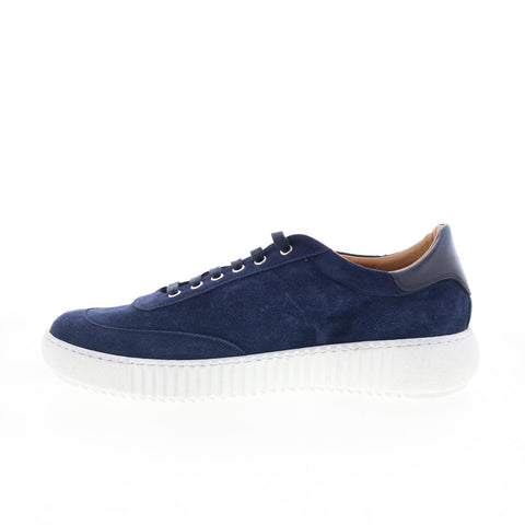Di Bianco SB303 Mens Blue Suede Lace Up Lifestyle Sneakers Shoes