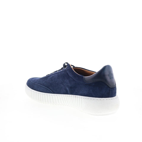 Di Bianco SB303 Mens Blue Suede Lace Up Lifestyle Sneakers Shoes