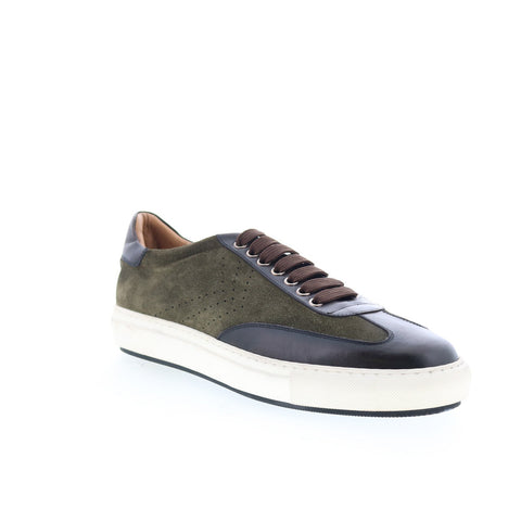 Di Bianco SB306 Mens Green Suede Lace Up Lifestyle Sneakers Shoes