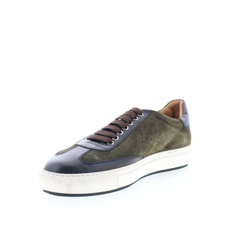Di Bianco SB306 Mens Green Suede Lace Up Lifestyle Sneakers Shoes