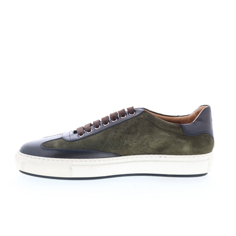 Di Bianco SB306 Mens Green Suede Lace Up Lifestyle Sneakers Shoes