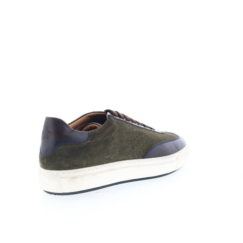 Di Bianco SB306 Mens Green Suede Lace Up Lifestyle Sneakers Shoes