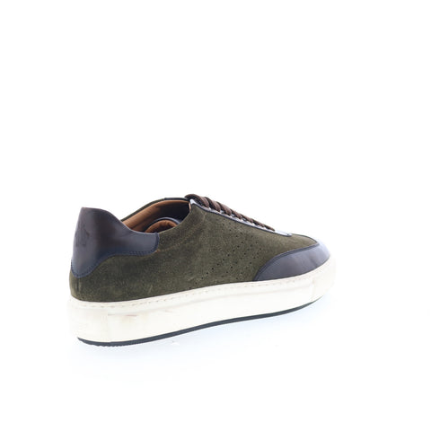 Di Bianco SB306 Mens Green Suede Lace Up Lifestyle Sneakers Shoes