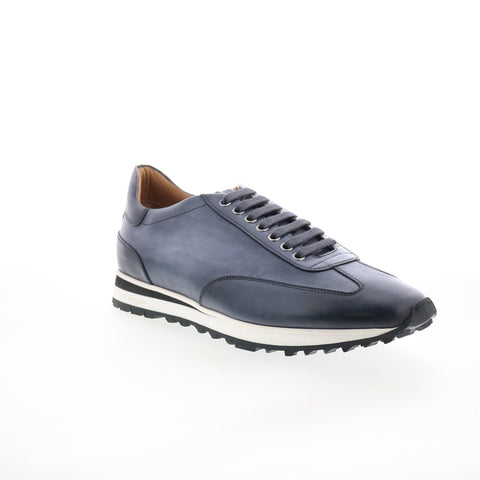 Di Bianco SB307 Mens Gray Leather Lace Up Lifestyle Sneakers Shoes
