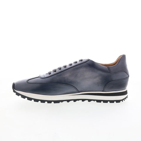 Di Bianco SB307 Mens Gray Leather Lace Up Lifestyle Sneakers Shoes