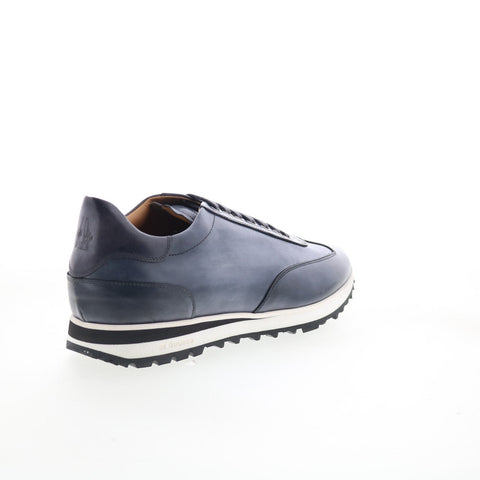 Di Bianco SB307 Mens Gray Leather Lace Up Lifestyle Sneakers Shoes